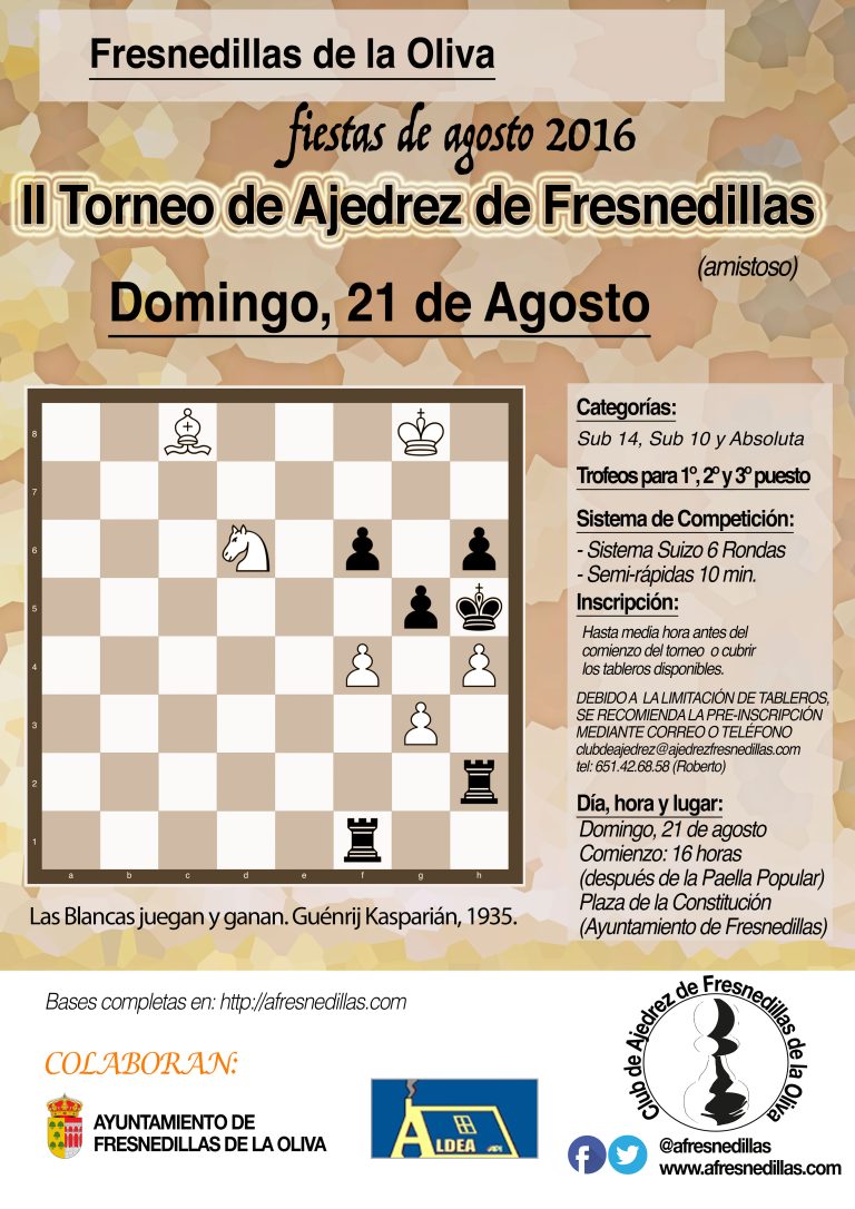 II Torneo Amistoso de Ajedrez De Fresnedillas De La Oliva